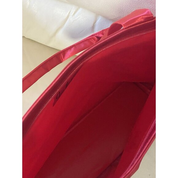 Fred Hayman Born To Shop Tote Bag Beverly Hills 17 By 12 Inches  Red - Picture 8 of 10